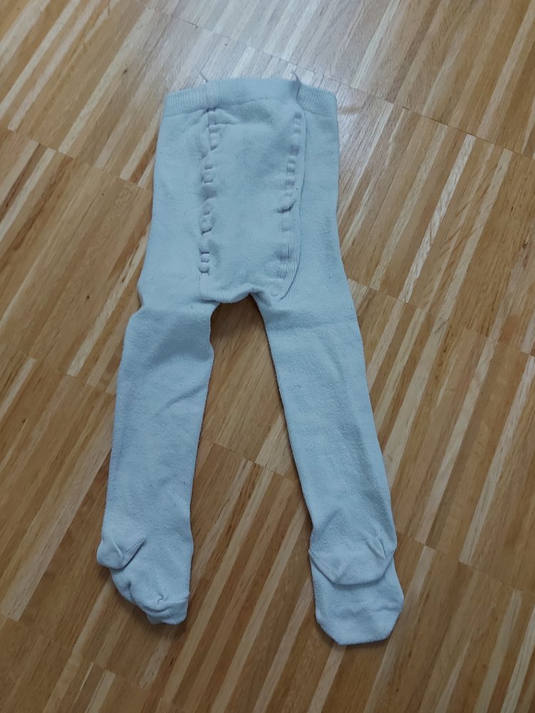 weiße Babystrumpfhose