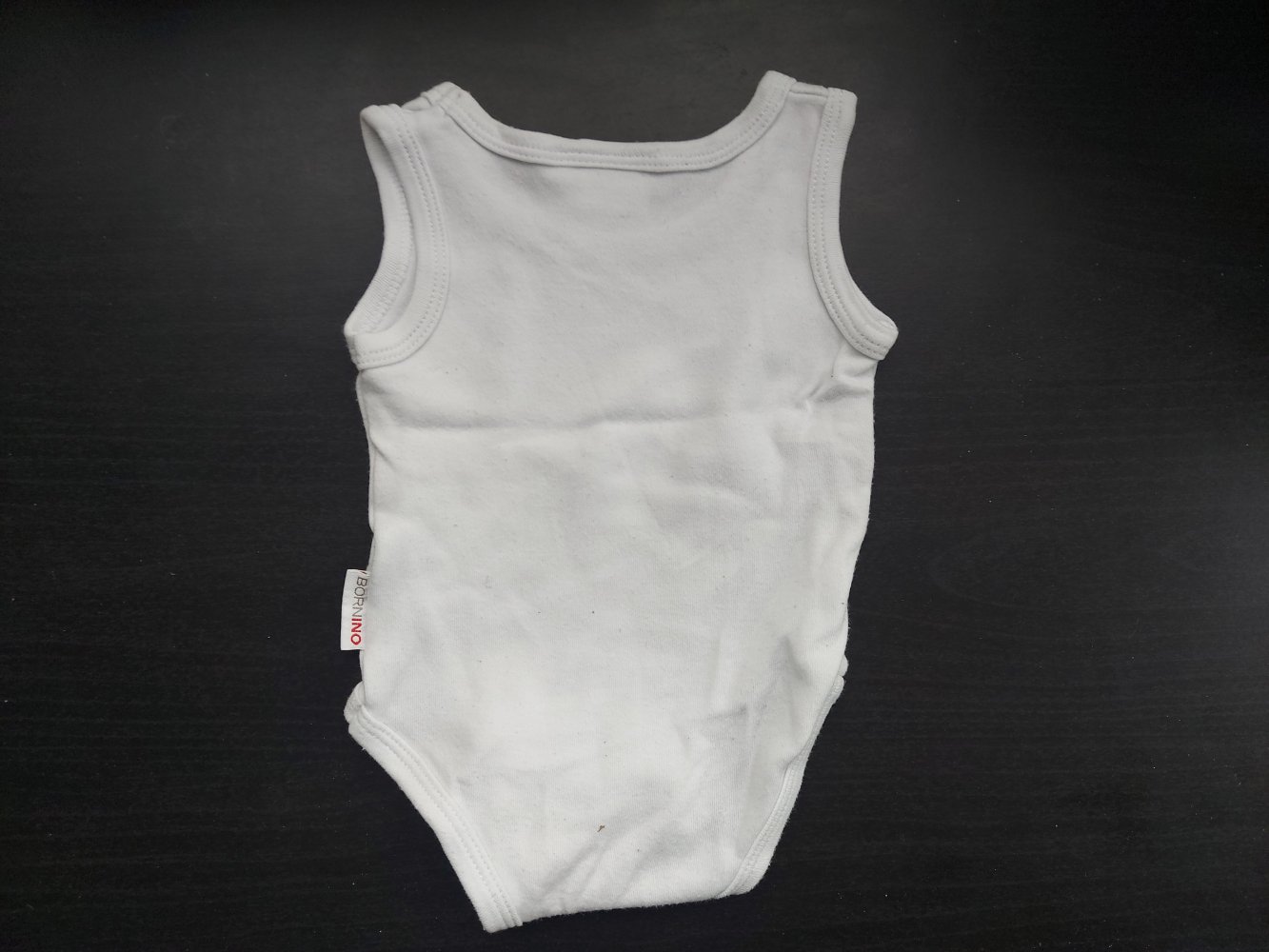 ärmelloser/kurzärmliger weißer Jungs-Body, Gr. 50/56