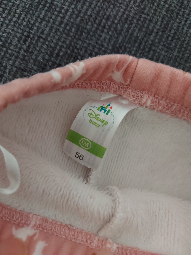 supersüßes rosa Bambi-Set aus Hose und Haarschleife Gr. 56