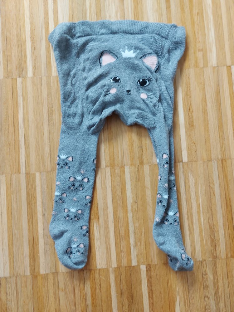 Katzenstrumpfhose für stramme Babybeine Gr. 74/80