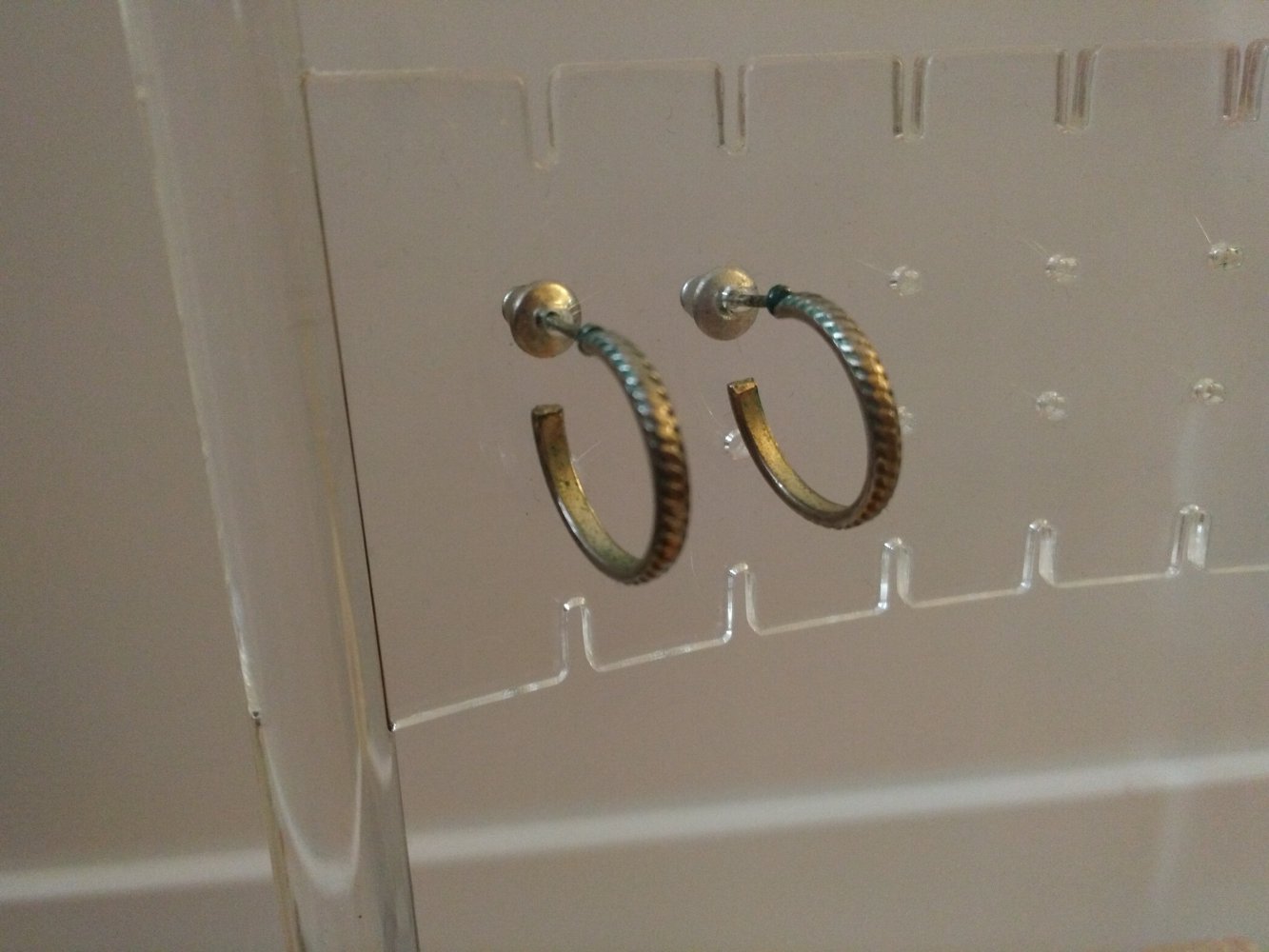 silberfarbene Kreolenstecker