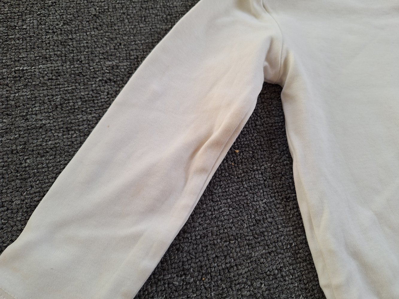 weißer langärmliger Basic Babybody unisex Gr. 92