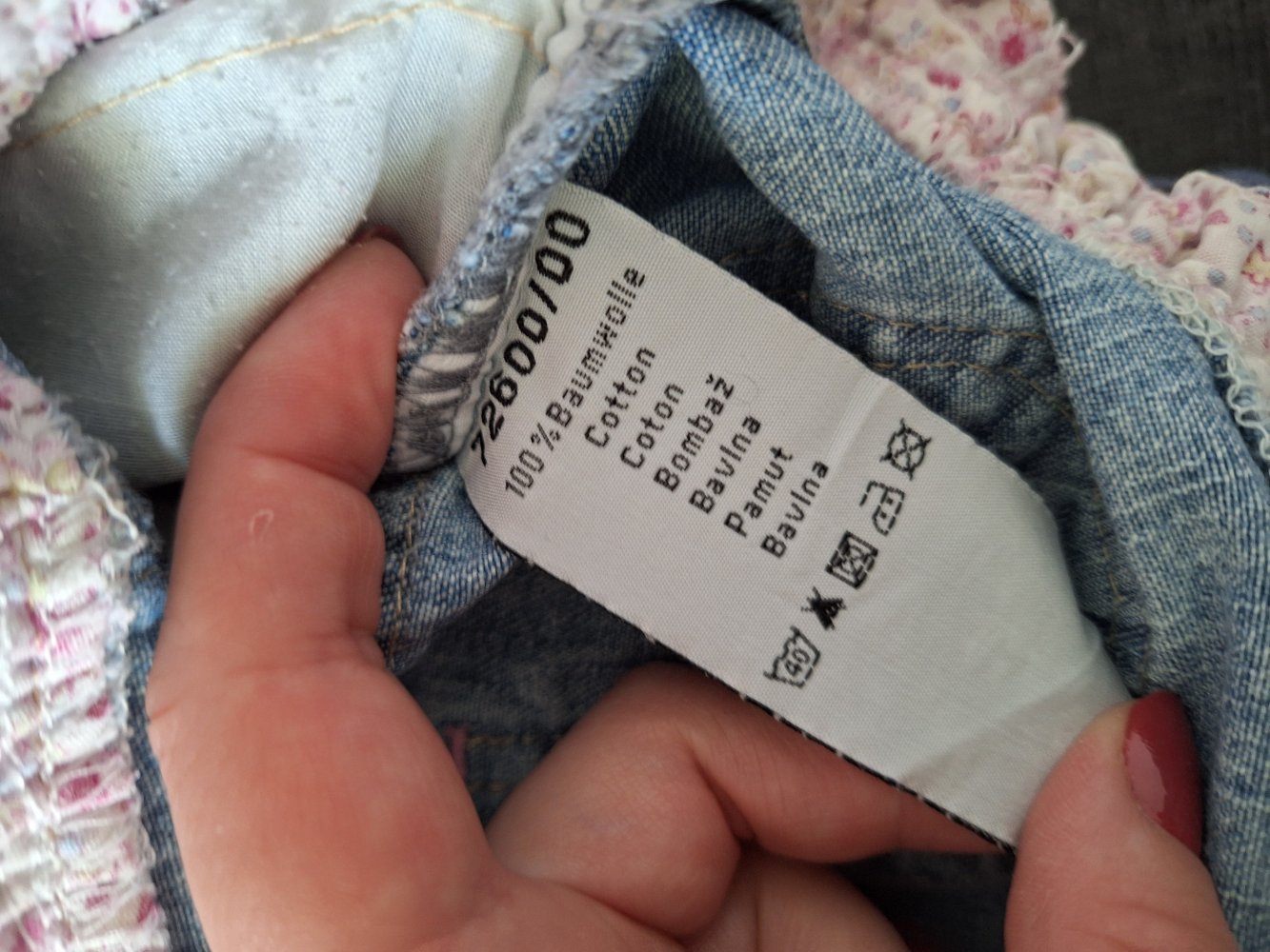 Super niedlicher Jeans-Minirock Gr. 80