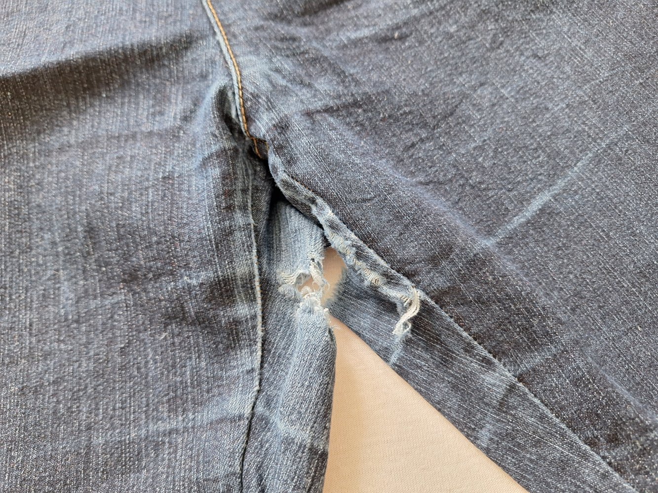 Dunkelblaue Jeans/Jeggings, Gr. 40