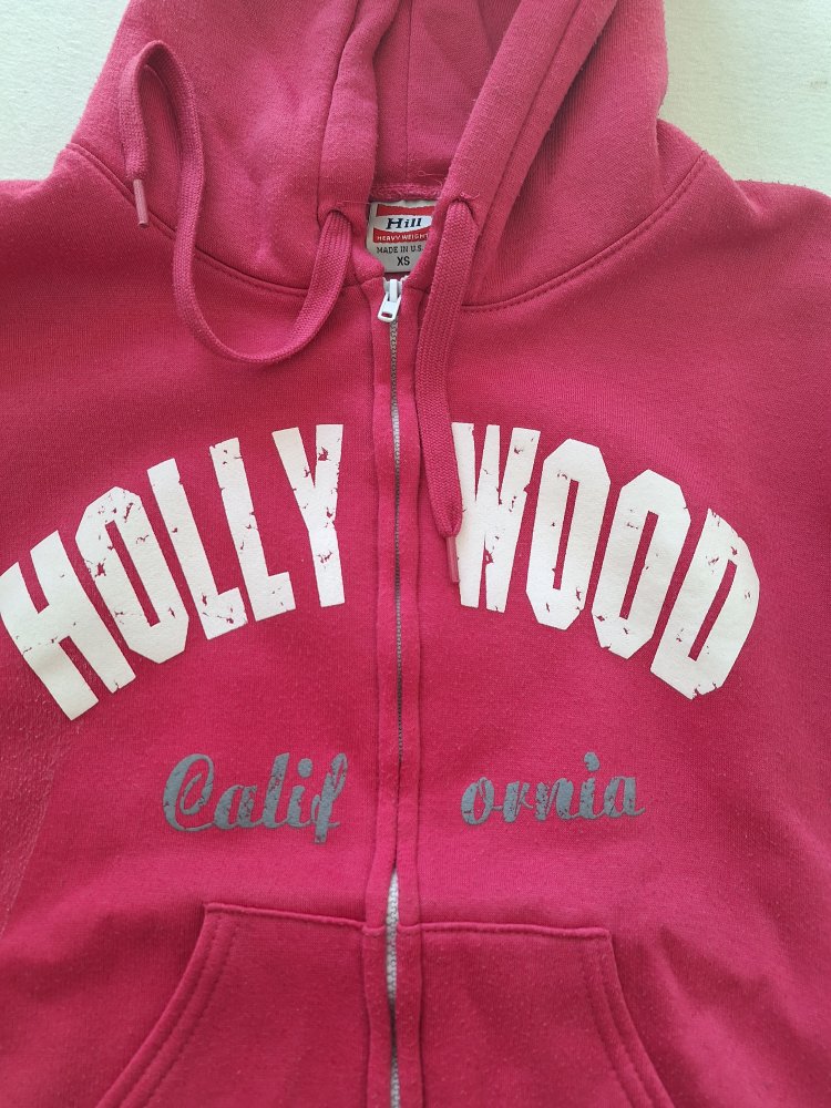 pinke Hollywood California Kapuzenjacke / Hoodie Gr. XS (barbiepink)
