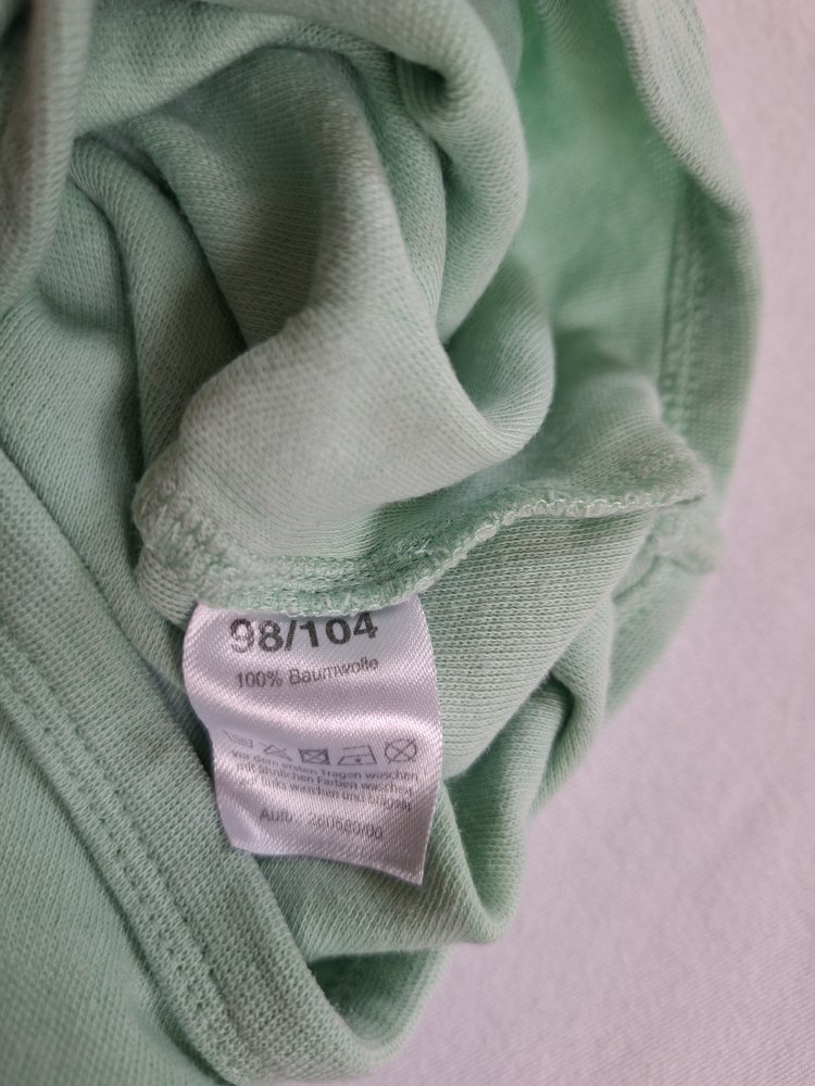 Kurzärmliger türkiser Snoopy Body 98/104 unisex