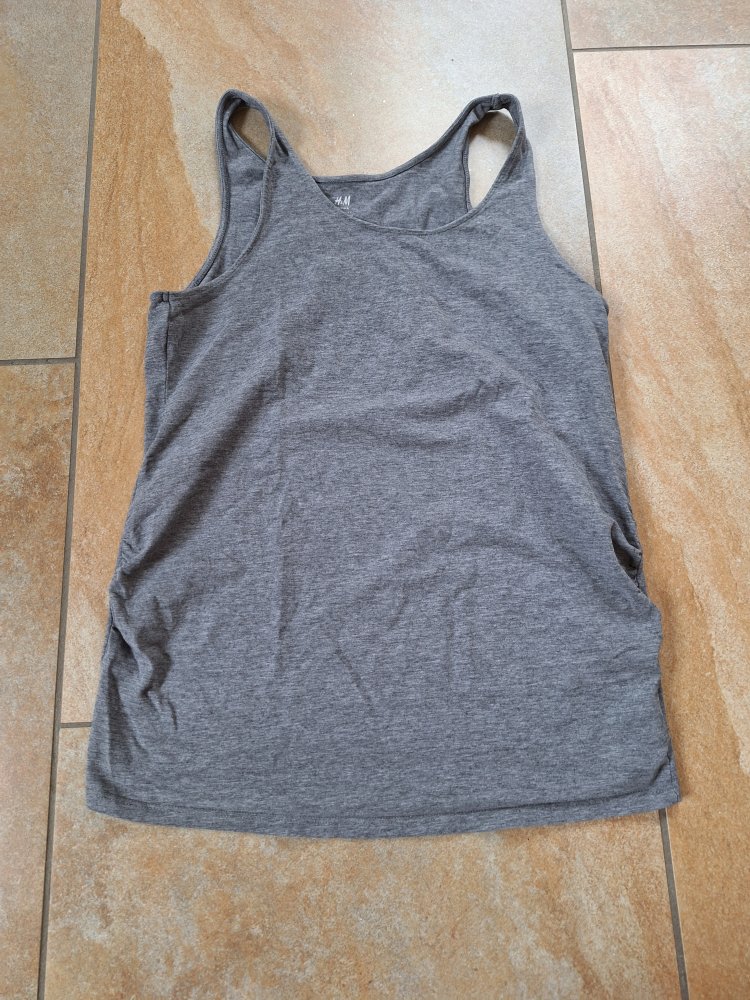 graues Umstandsshirt Gr. L Tanktop