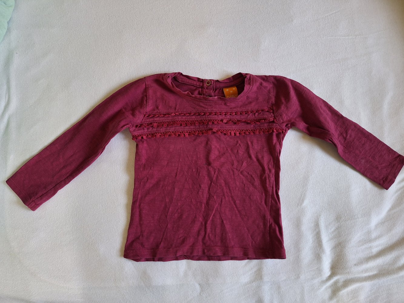 weinroter Longsleeve/Sweatshirt, Gr. 92