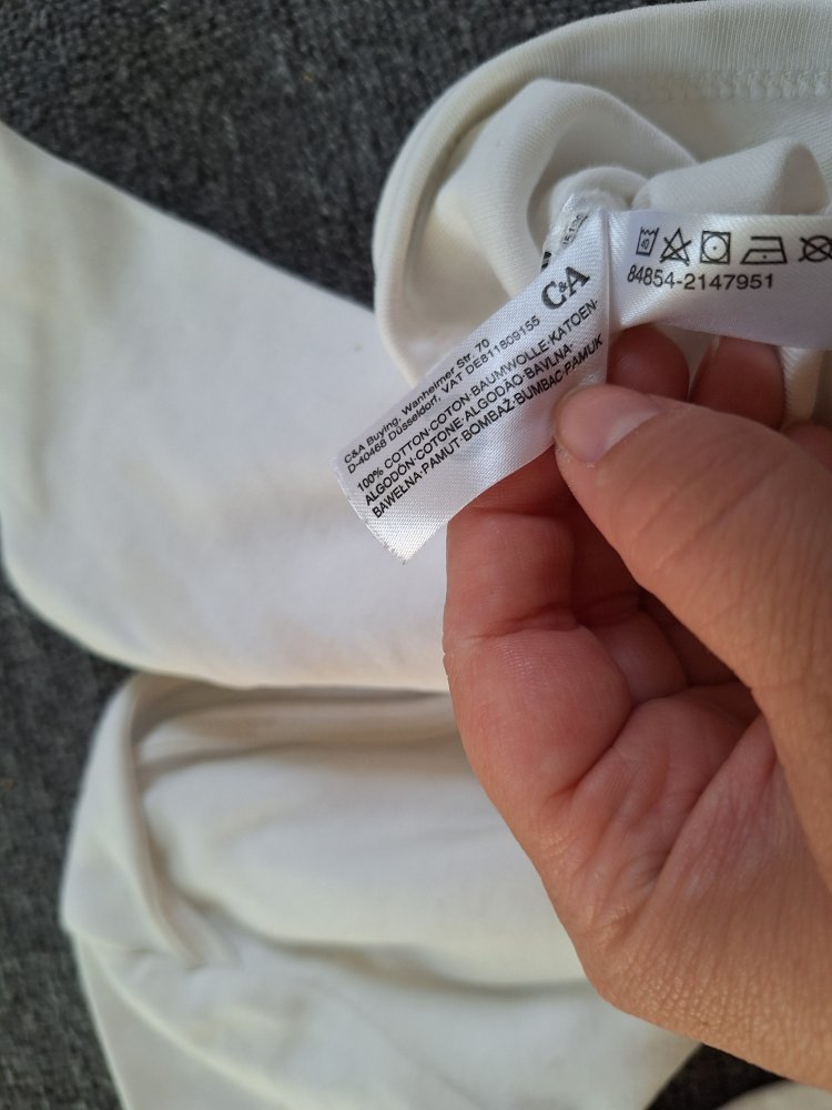 weißer langärmliger Basic Babybody unisex Gr. 92