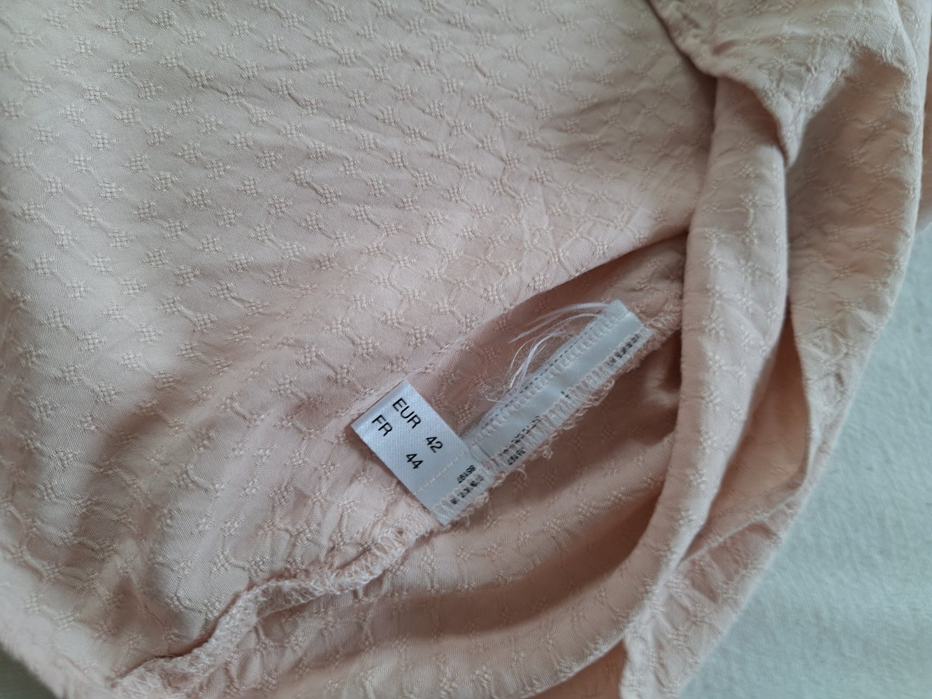 apricotfarbene / lachsfarbene Bluse Gr. 42