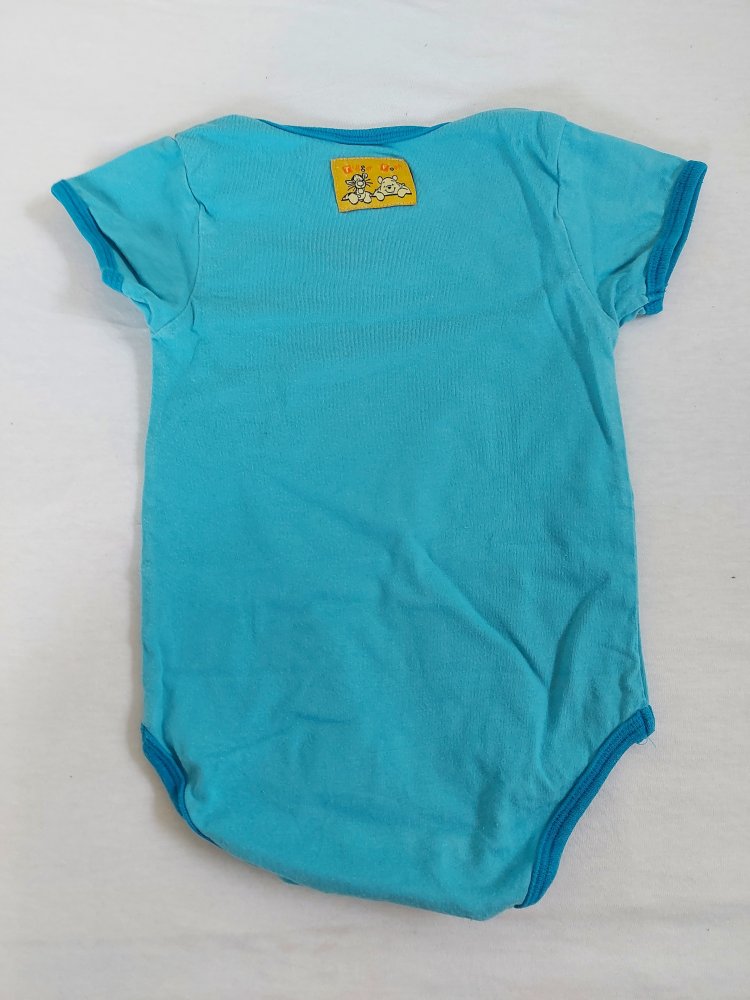 blauer Kurzarmbody mit süßem Winnie-Pooh-Print, Gr. 74/80