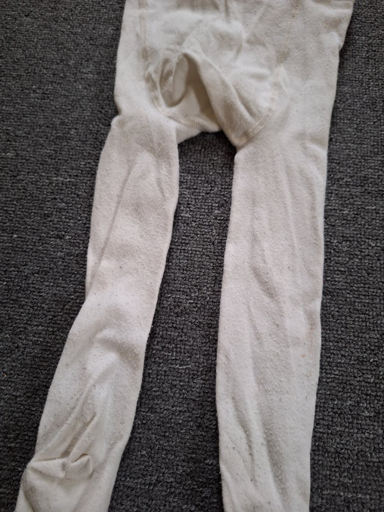 Cremefarbene Strumpfhose Gr. 86/92