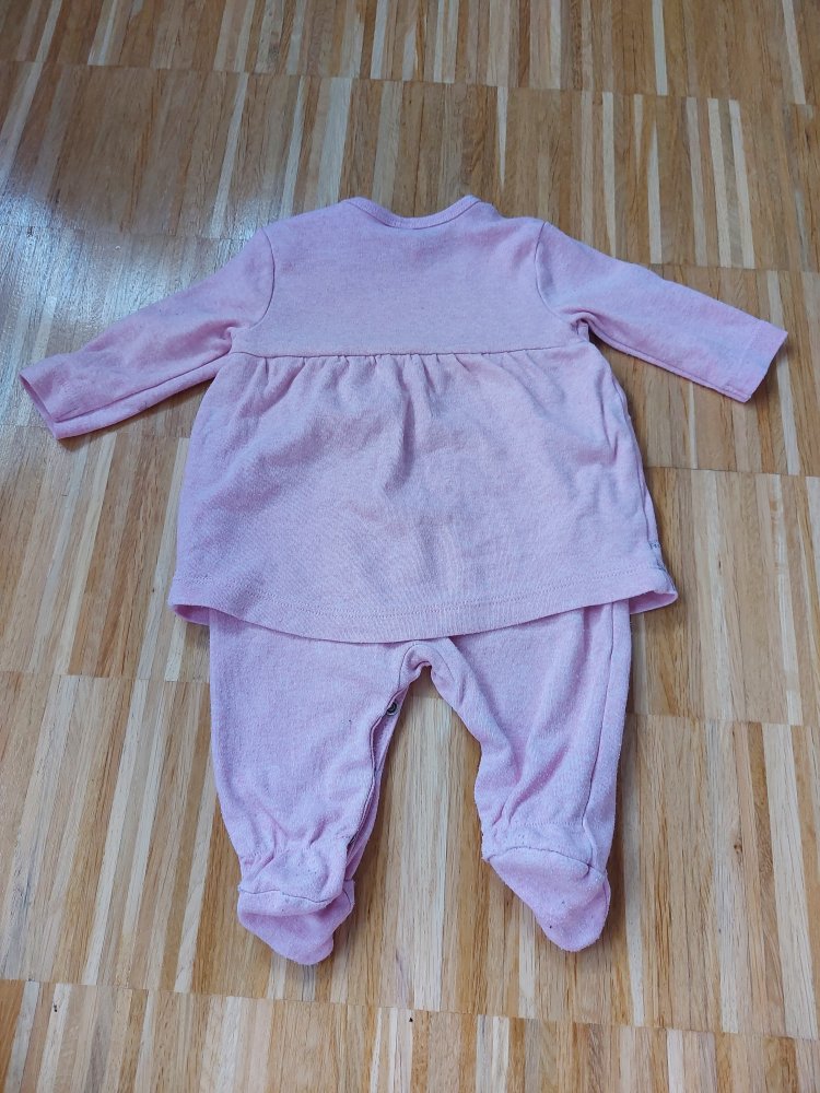 supersüßer langärmliger rosa Bambi-Strampler, Gr. 56