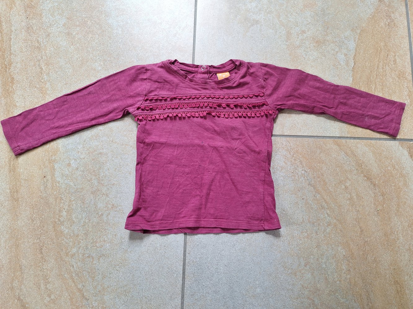weinroter Longsleeve/Sweatshirt, Gr. 92