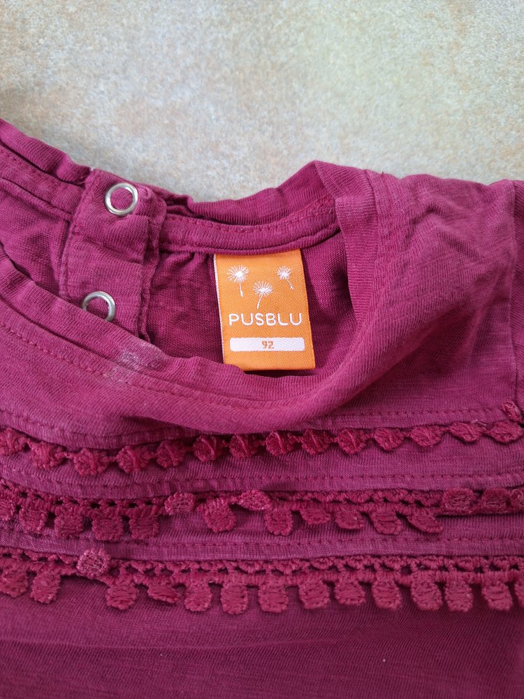 weinroter Longsleeve/Sweatshirt, Gr. 92