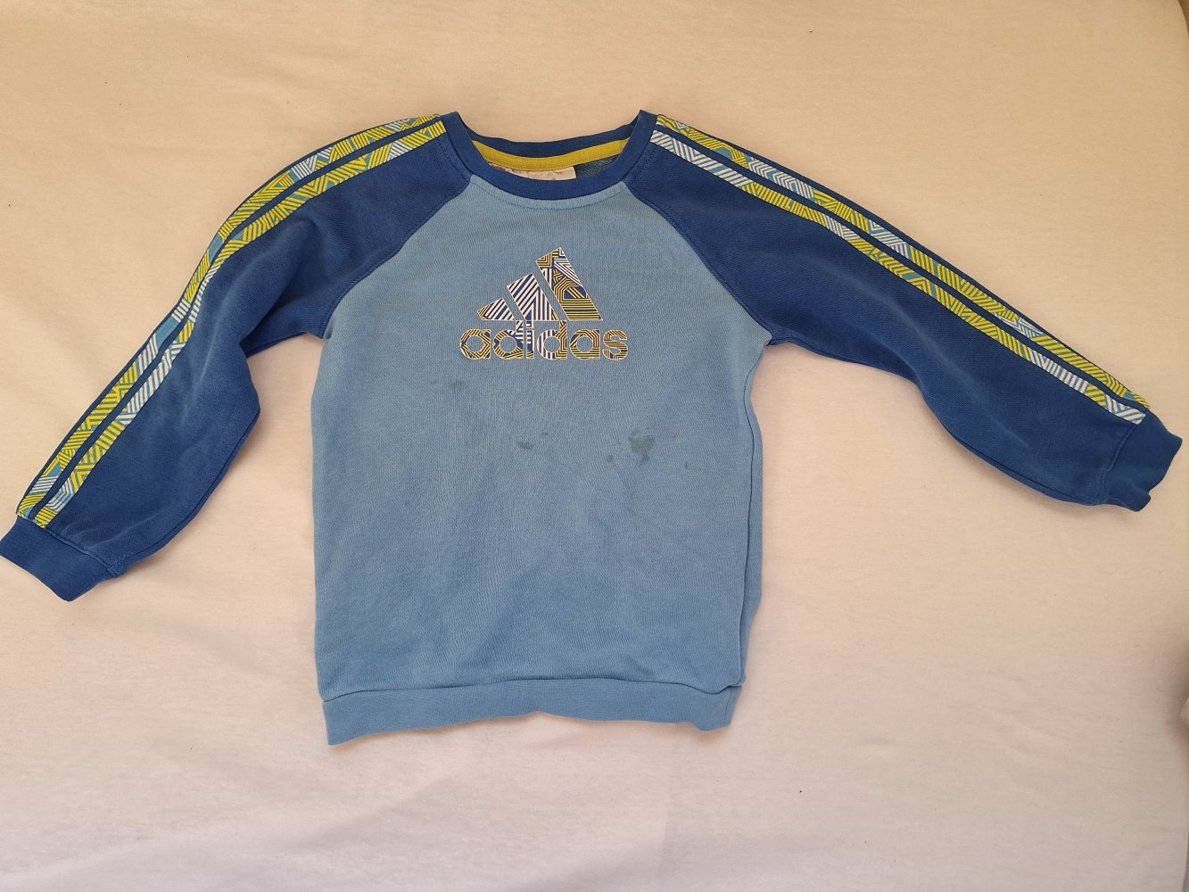 blauer Adidas Pullover Gr. 98