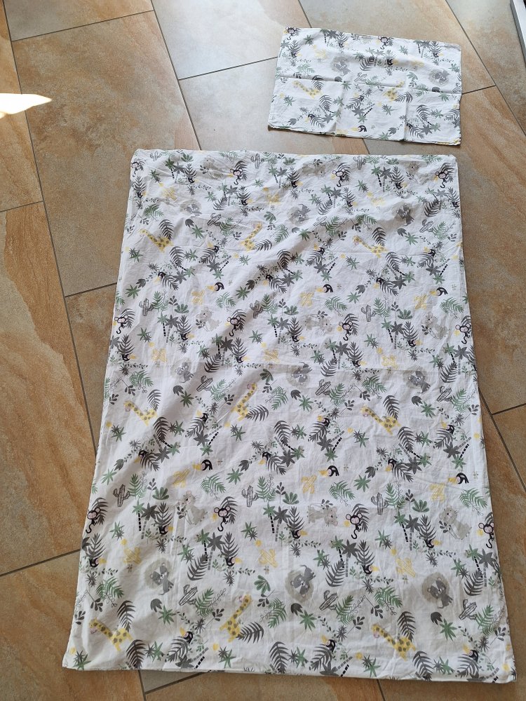Kinderbettwäsche / Bettbezug für Decke und Kopfkissen Jungle 40 x 60 cm / 100 x 135 cm