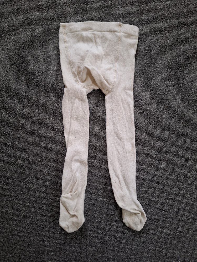 Cremefarbene Strumpfhose Gr. 86/92