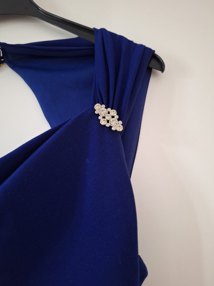 Wunderschönes königsblaues Kleid Gr. 14