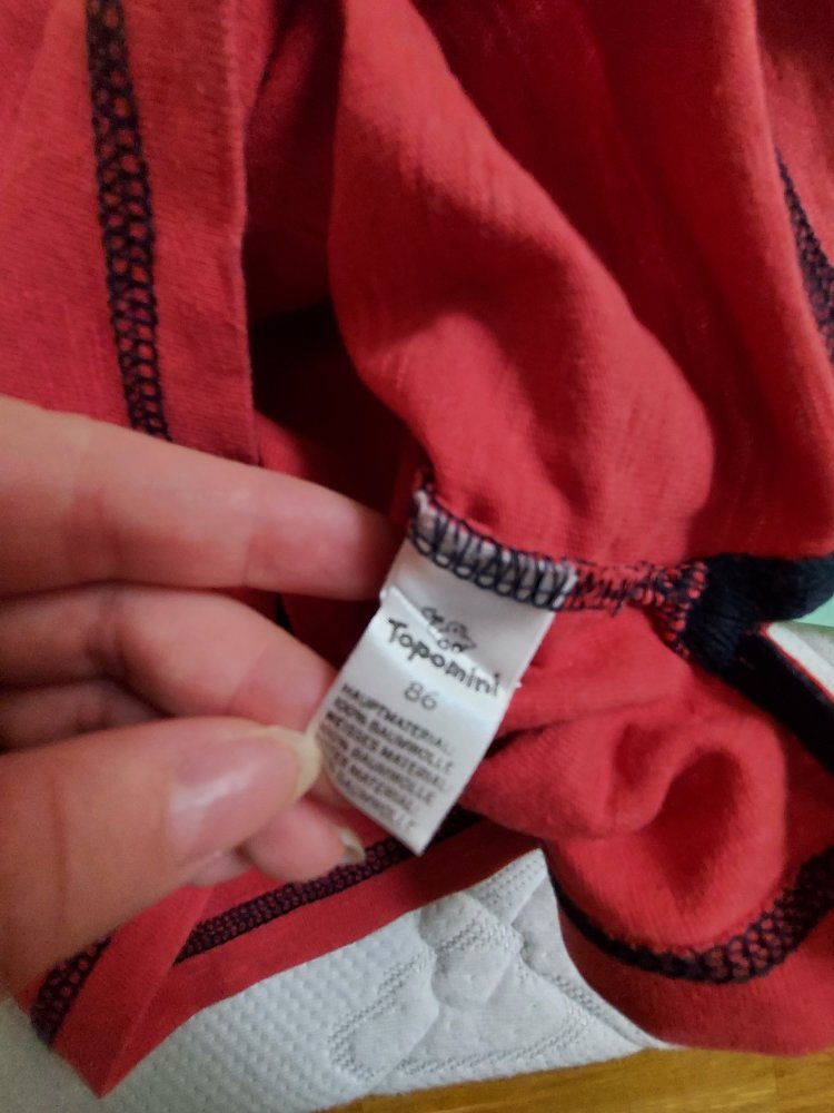 langärmliger weiß gestreifter Babypullover mit Kapuze, Gr. 86