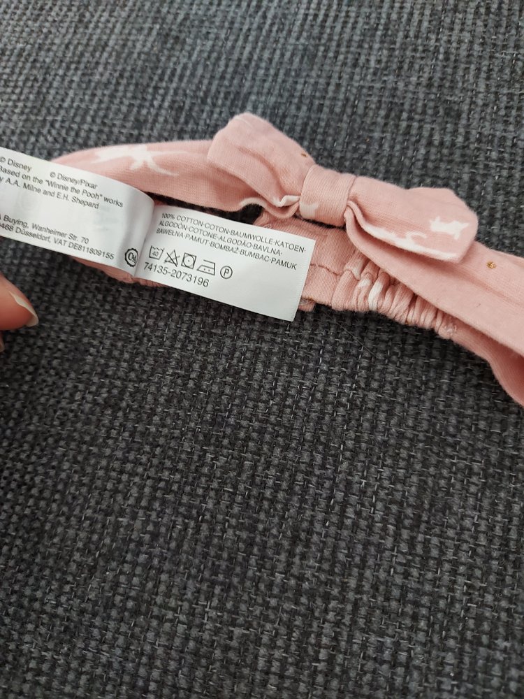 supersüßes rosa Bambi-Set aus Hose und Haarschleife Gr. 56