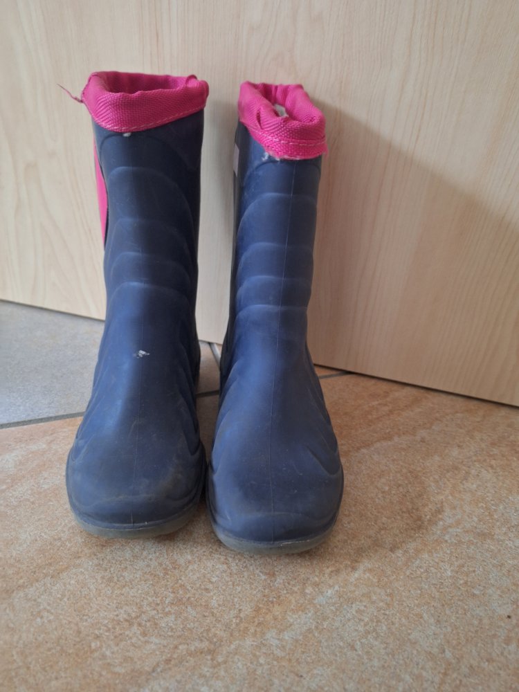 Gefütterte Leucht-Gummistiefel mit Pferden Blink-Schuhe, Gr. 22/23