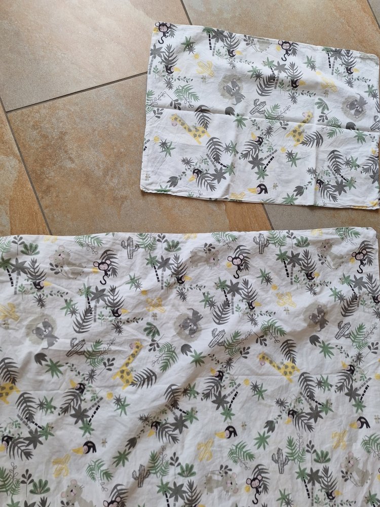 Kinderbettwäsche / Bettbezug für Decke und Kopfkissen Jungle 40 x 60 cm / 100 x 135 cm