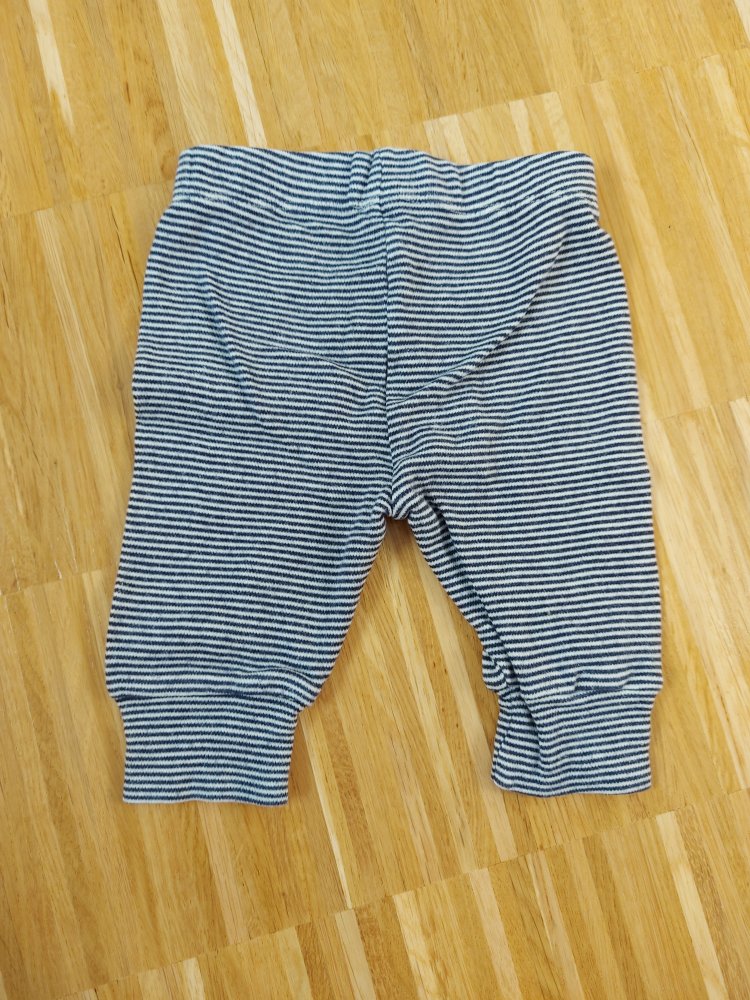 dunkelblau weiß gestreifte Babyhose