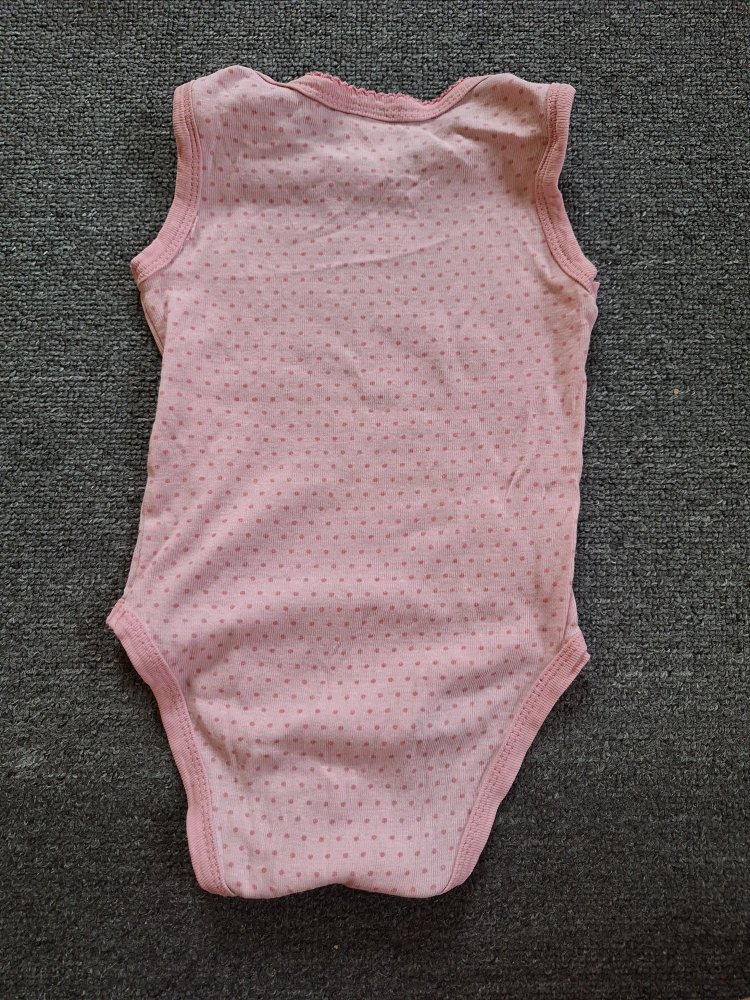 pinker kurzärmliger Punktebody