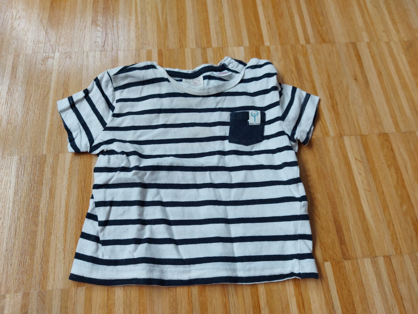 gestreiftes Baby-T-Shirt von Zara Baby, Gr. 80