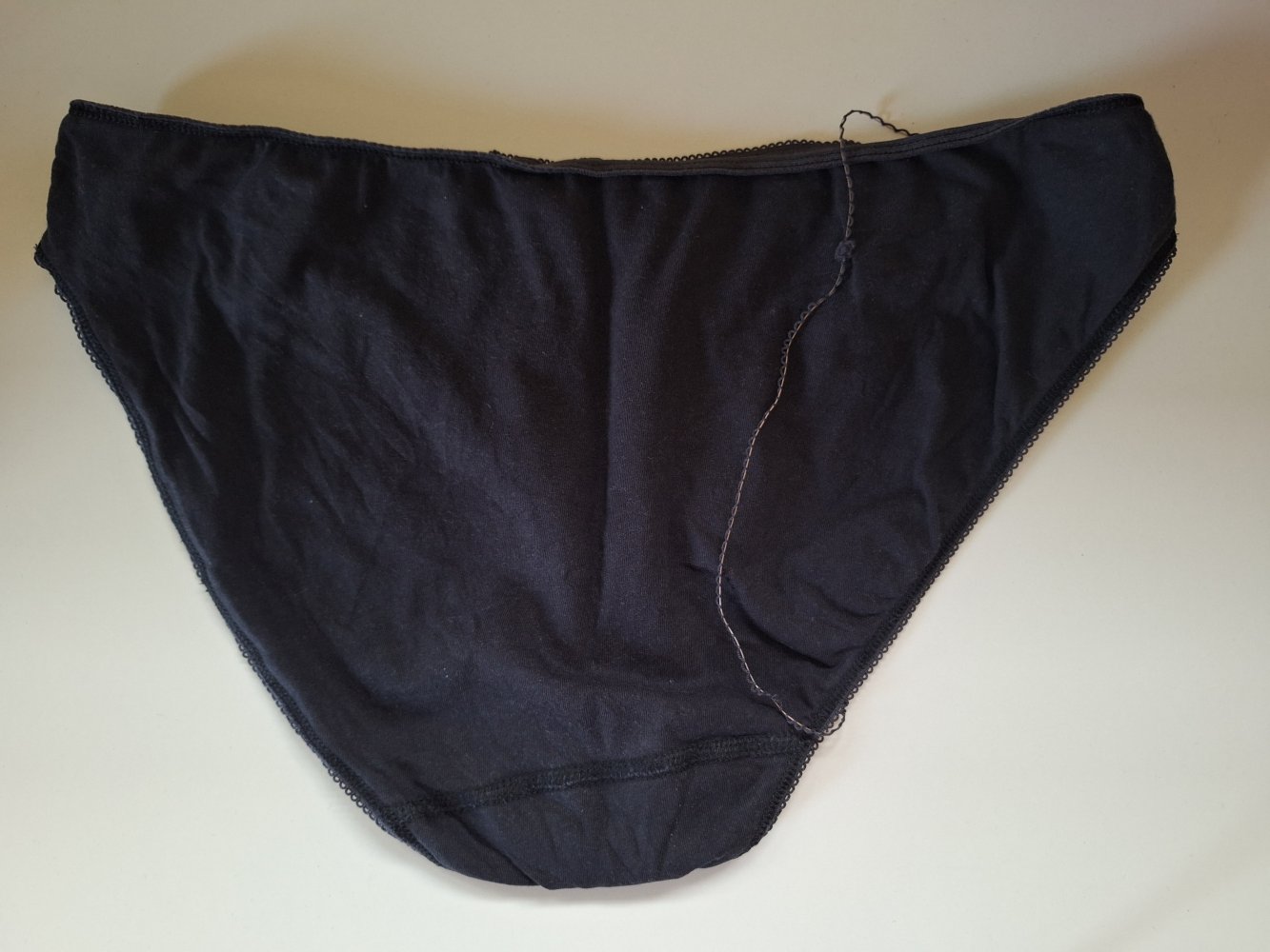 schwarze Unterhose / Schlüpfer Gr. L