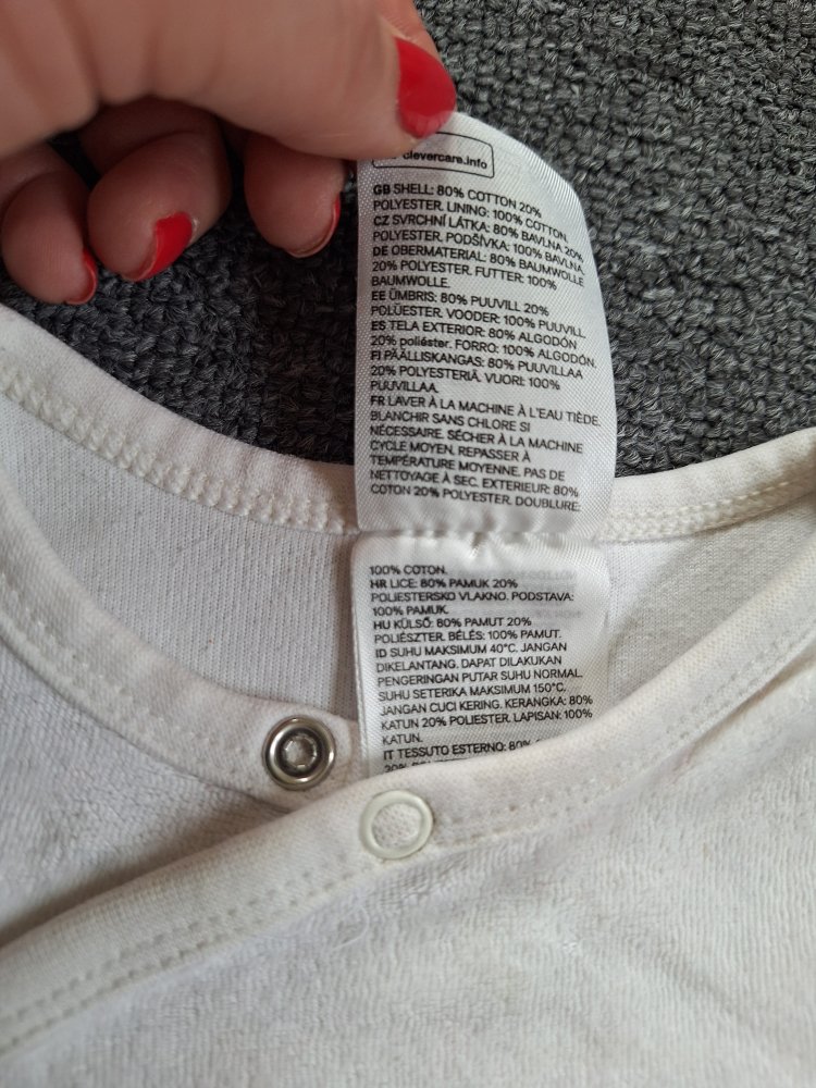 Schlafstrampler aus Velours mit Teddybär, Gr. 92 unisex