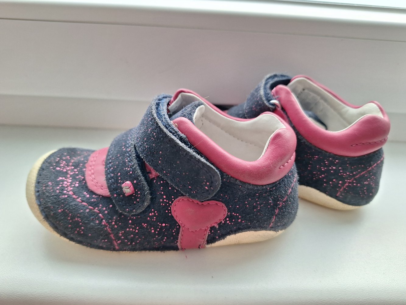 elefanten Lauflernerschuhe Gr. 21 mit Glitzer und Herzen
