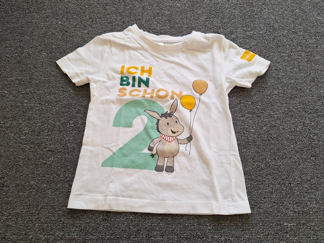 Zwillingsset Ich bin schon 2 T-Shirts 98 / 104