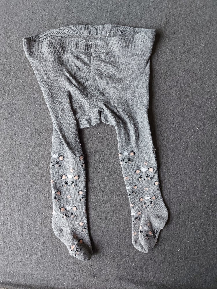 Katzenstrumpfhose für stramme Babybeine Gr. 74/80