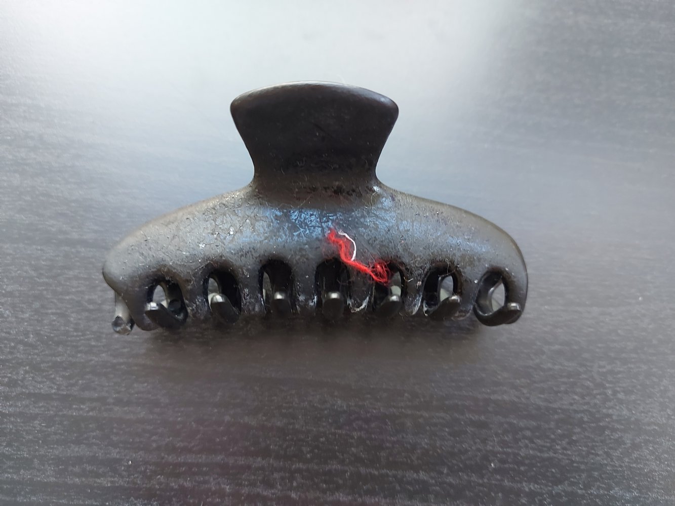 schwarze Haarklammer / Haarspange