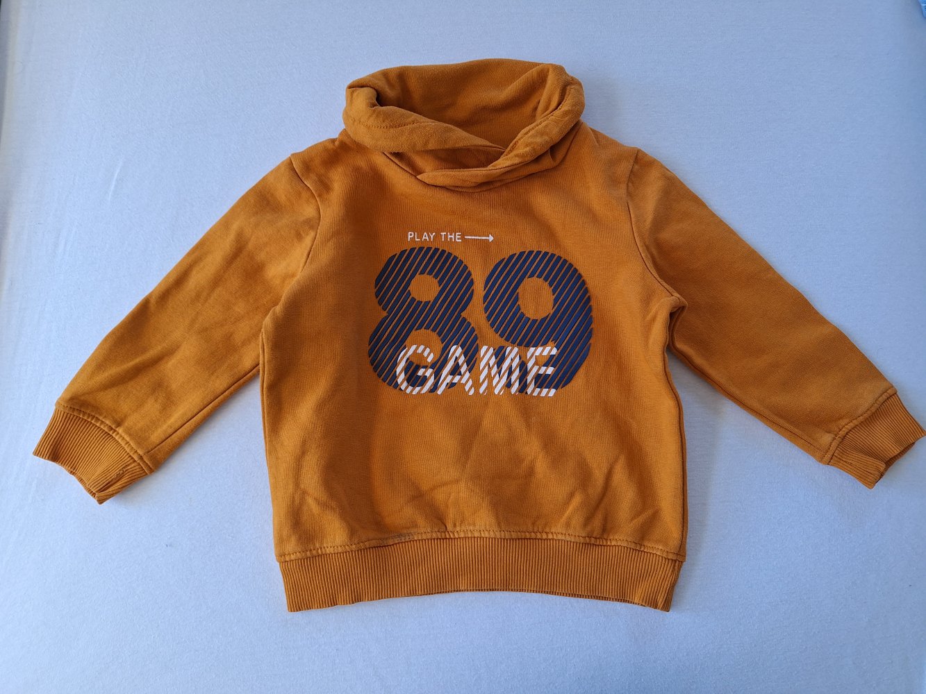 Orangebrauner Langarmpullover 89 Game Gr. 98