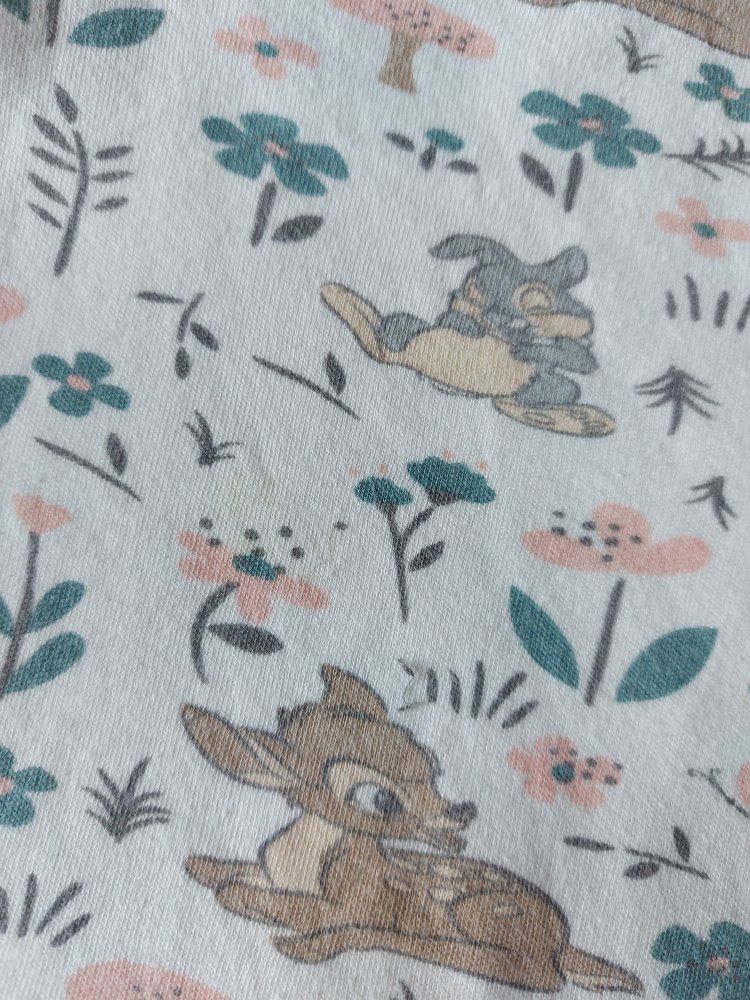 weißer Bambi-Baby-Schlafanzug Gr. 68