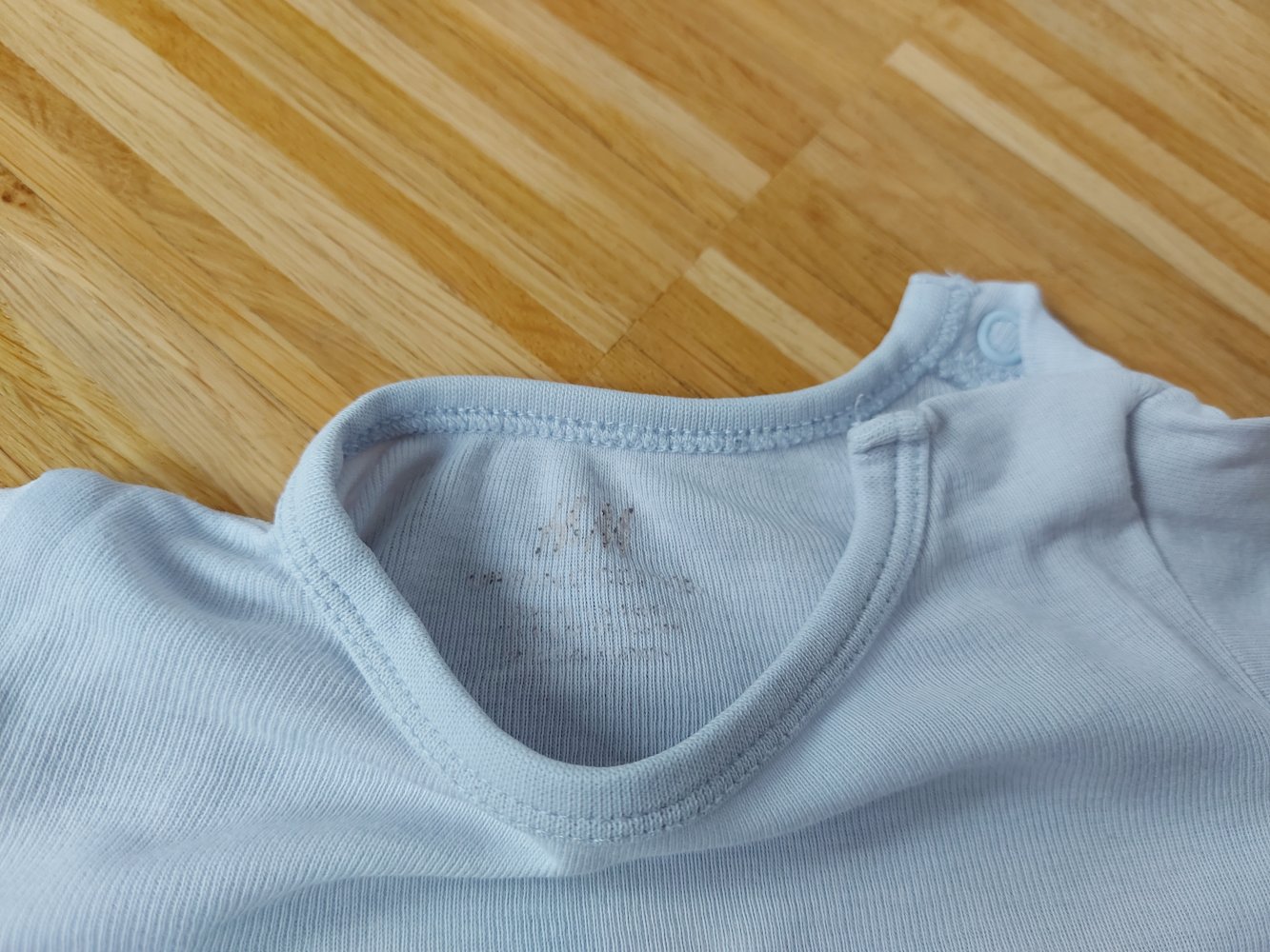 hellblauer Langarmbody, basic von H&M