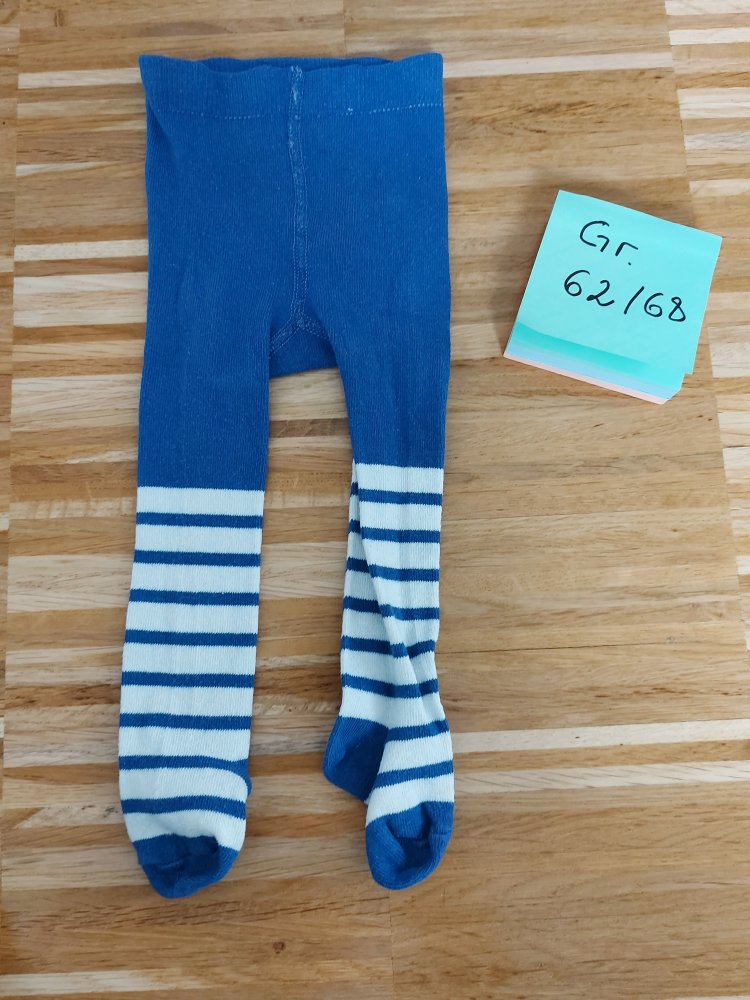 blauweiß gestreifte Babystrumpfhose Gr. 62/68*neuwertig