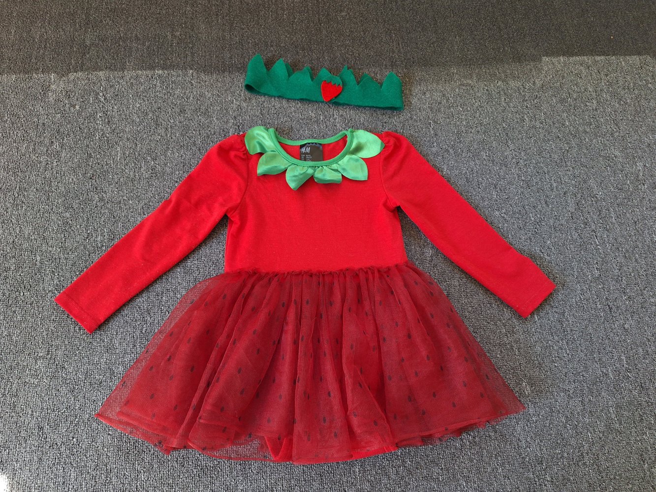 Erdbeeroutfit, Gr. 86/92