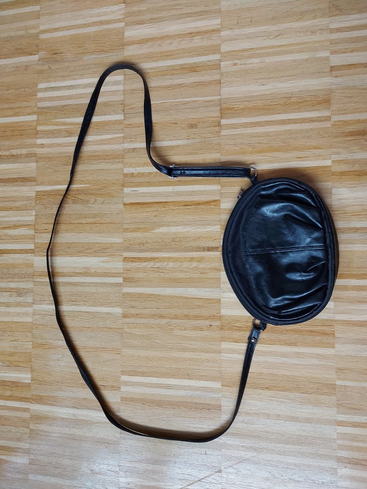 Kleine schwarze Handtasche Schultertasche