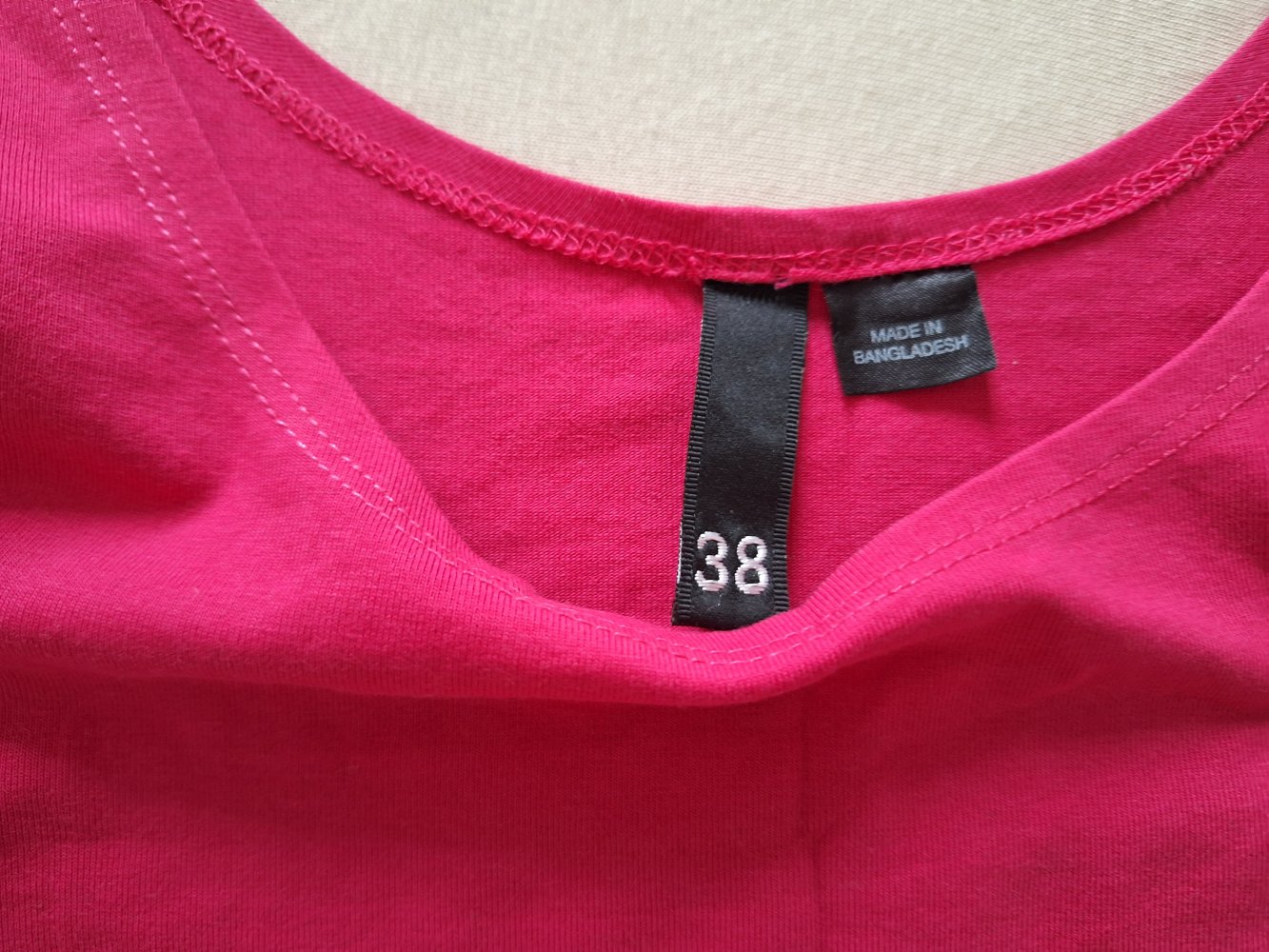 Pinkes Basic Stretch Kleid, Gr. 38