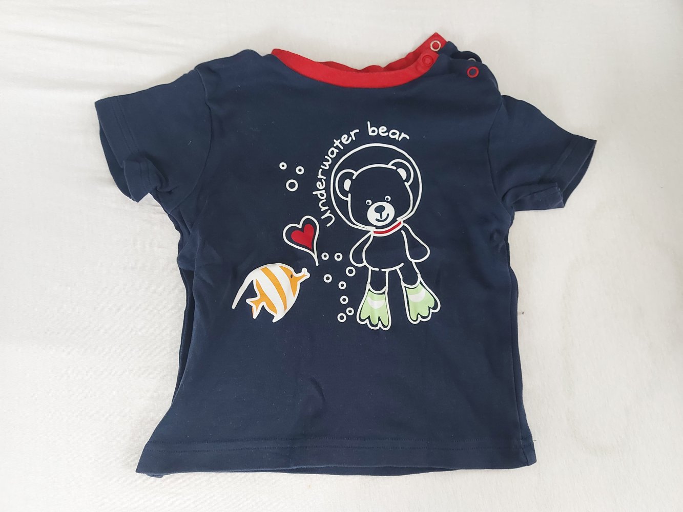 marineblaues T-Shirt in Gr. 86 