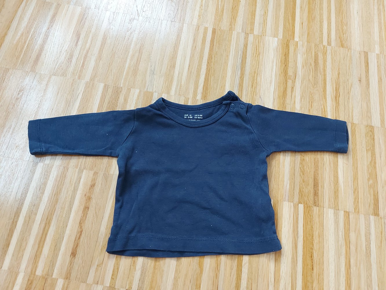marineblauer Babypullover/Longsleeve von H&M, Gr. 62