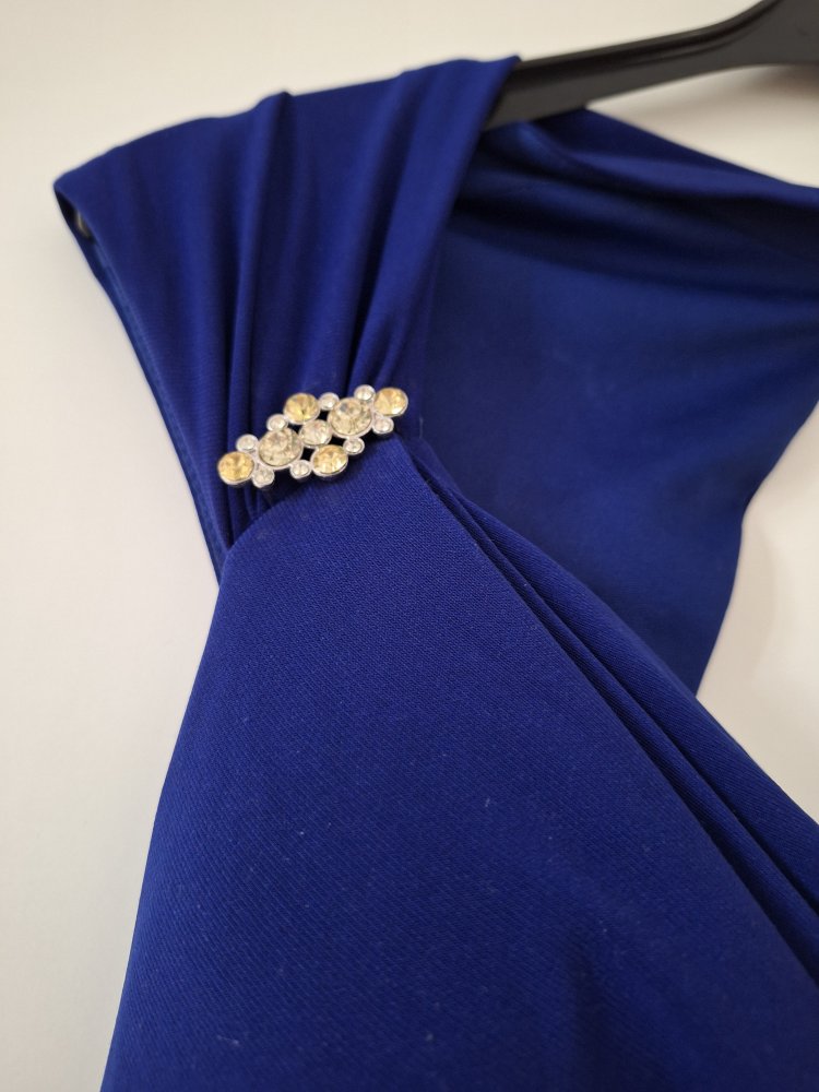 Wunderschönes königsblaues Kleid Gr. 14