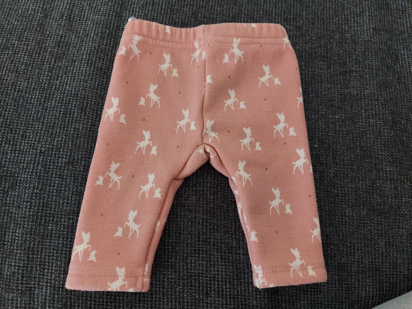 supersüßes rosa Bambi-Set aus Hose und Haarschleife Gr. 56