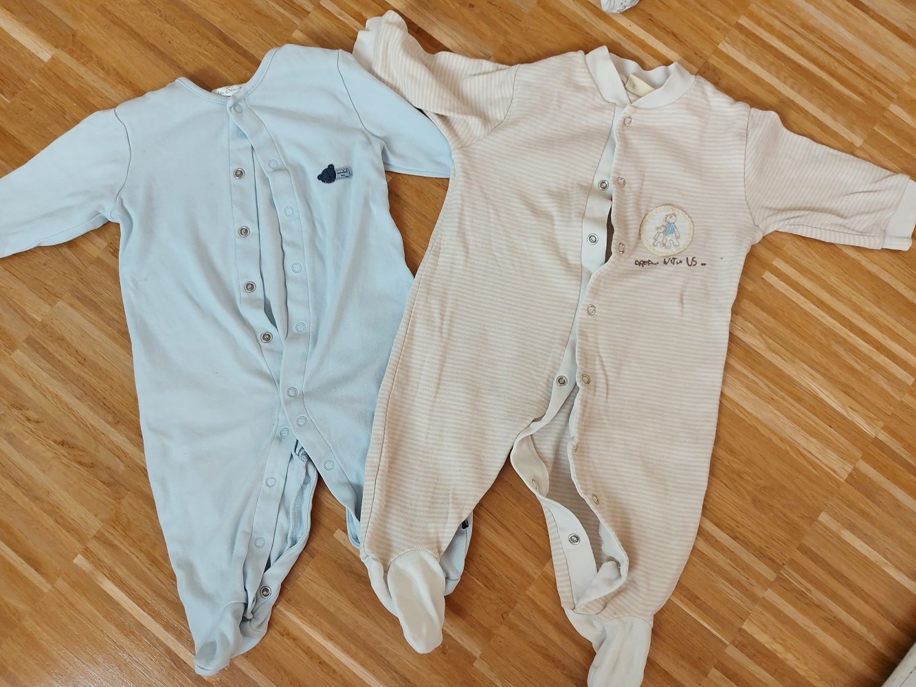 2er-Set Babyschlafanzug / Babypyjamas Gr. 62/68 (Doppelpack)
