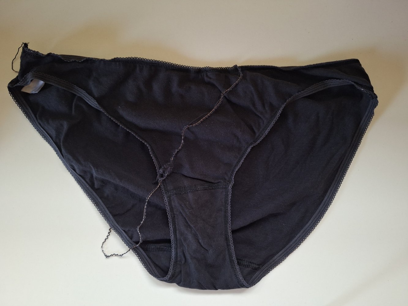schwarze Unterhose / Schlüpfer Gr. L