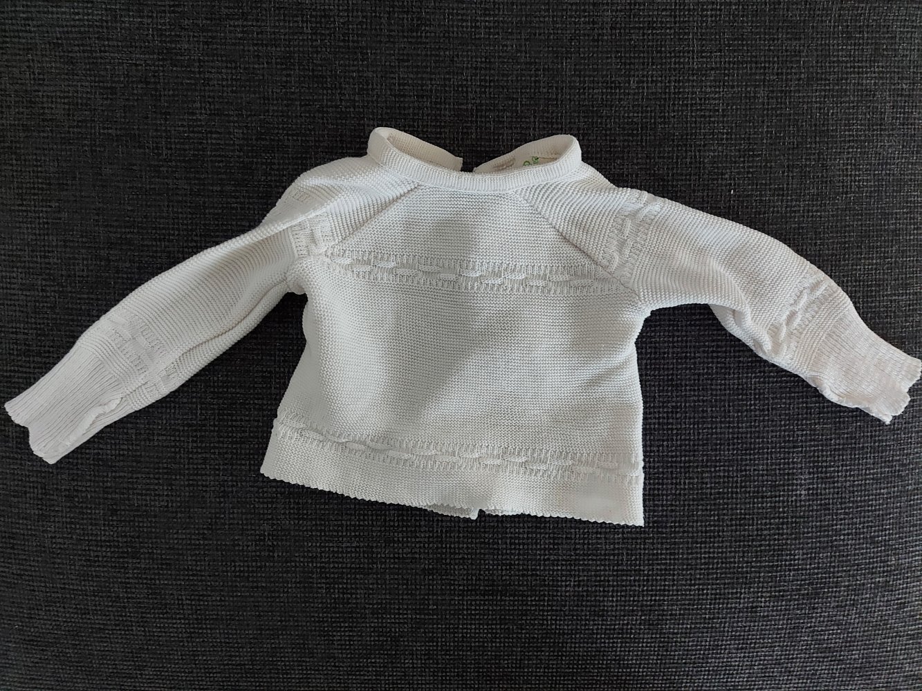 weißes Neugeborenenflügeljäckchen von Alana, Gr. 50/56